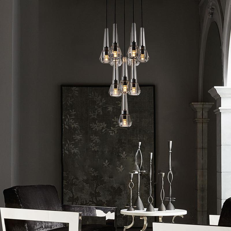 Apollin Round Crystal Chandelier Lights 10-Lights for Living Room