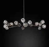Boule De Cristal Clear Glass Ball Modern Round Chandelier Lightings 60"
