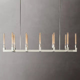 Cannele Candlestick Elegant Linear Chandelier Lights 67"