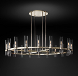 Ravelle Round Chandeliers 60" Contemporary Chandelier Light