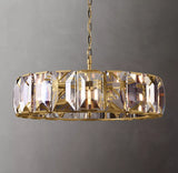 Harlowe Crystal Round Chandelier Lighting 43"
