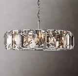 Harlowe Crystal Round Chandelier Lighting 43"