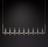 Ravelle Linear Modern Chandelier Lighting 71" For Dining Room