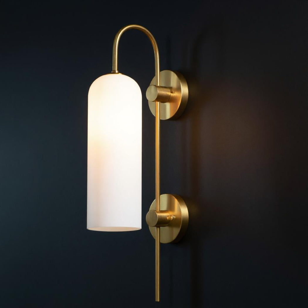 Opal Glass Wall Sconce