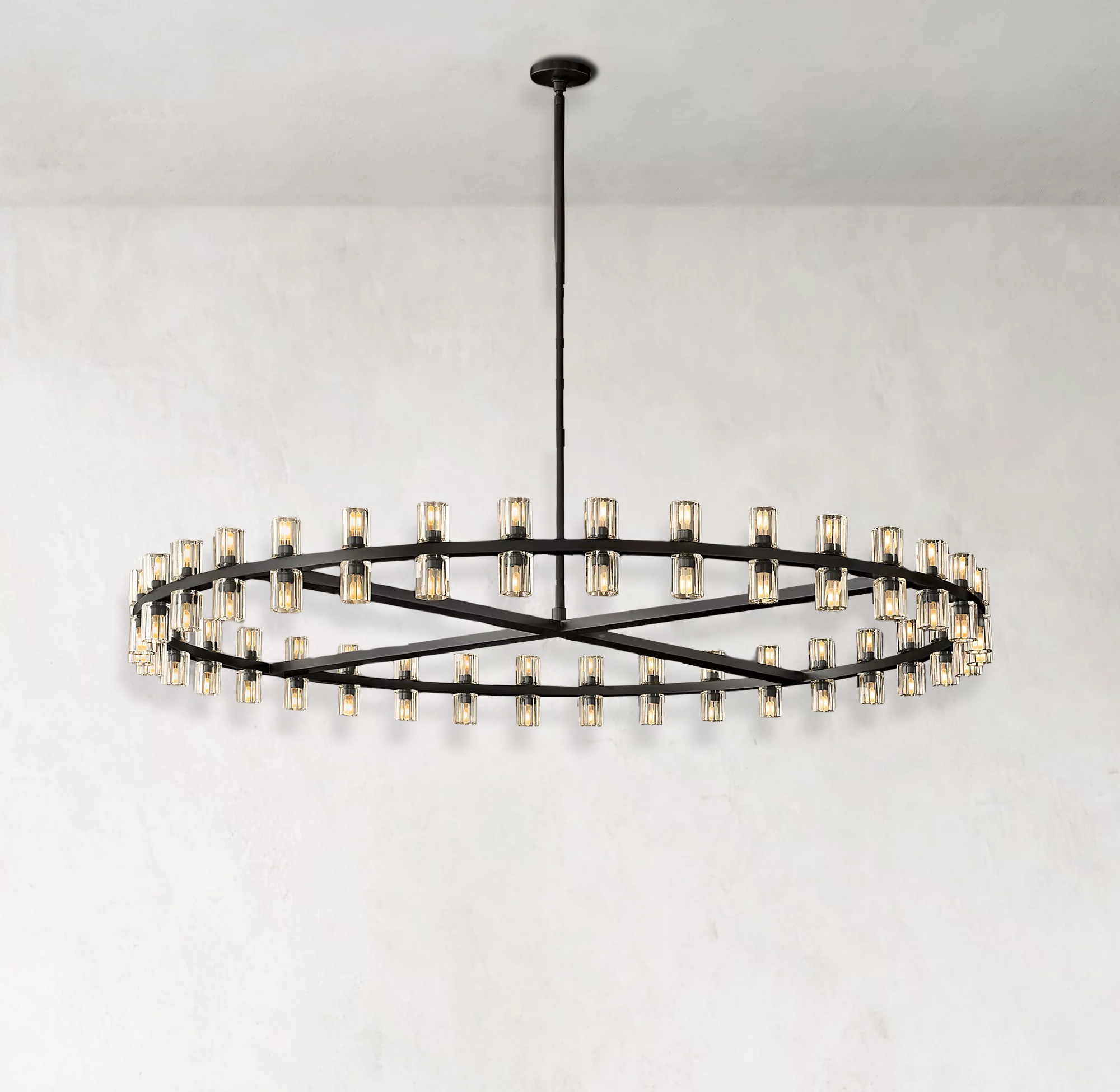 Arcachones LED Round Modern Chandelier Lighting 60"