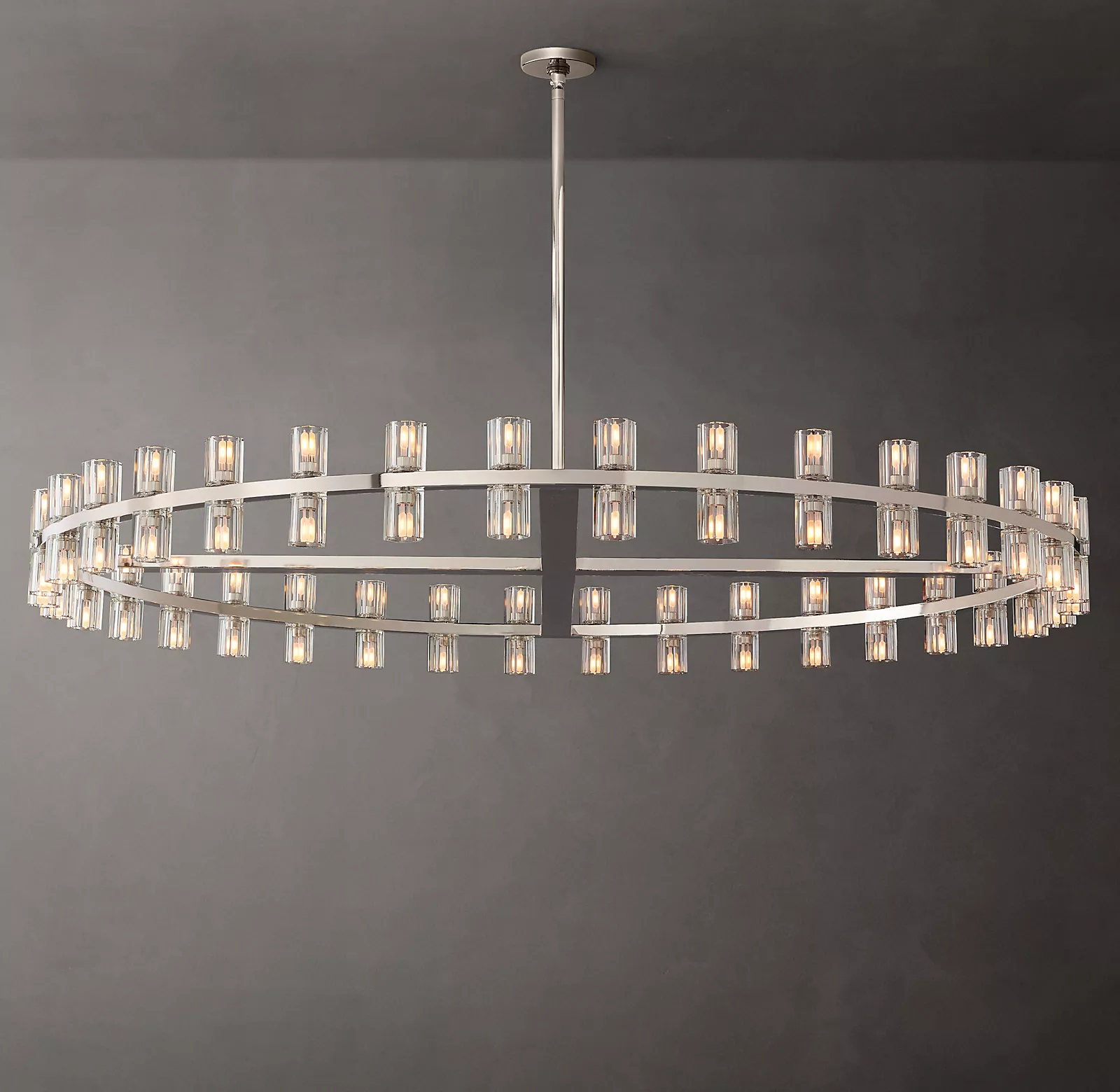 Arcachones LED Round Modern Chandelier Lighting 60"