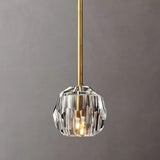 Boule DeClear Cristal Glass Rod Pendant Light