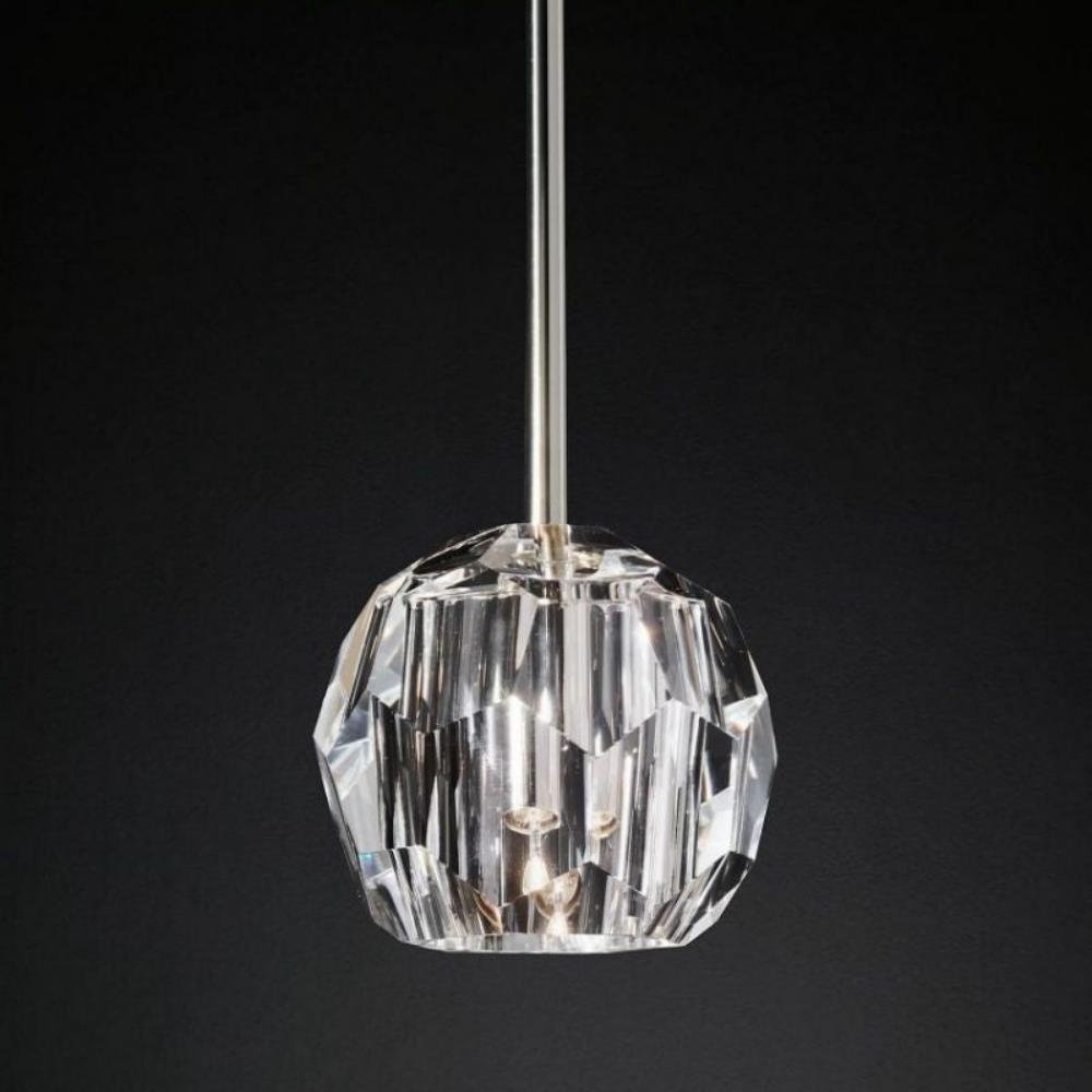 Boule DeClear Cristal Glass Rod Pendant Light