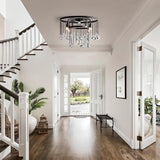 Elara Crystal Ball FlushMount Light