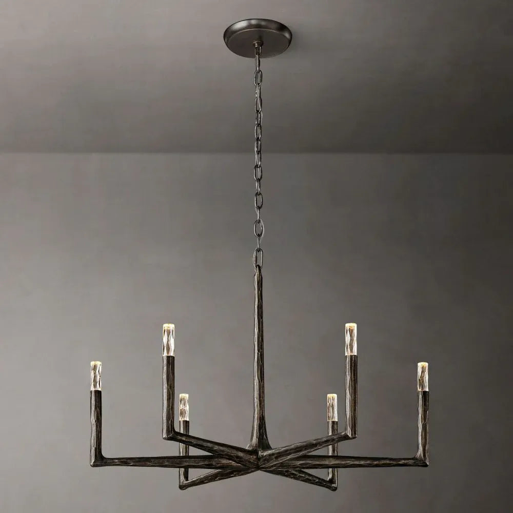 Marcus Round Chandelier Light 48'', Designer Hanging Light
