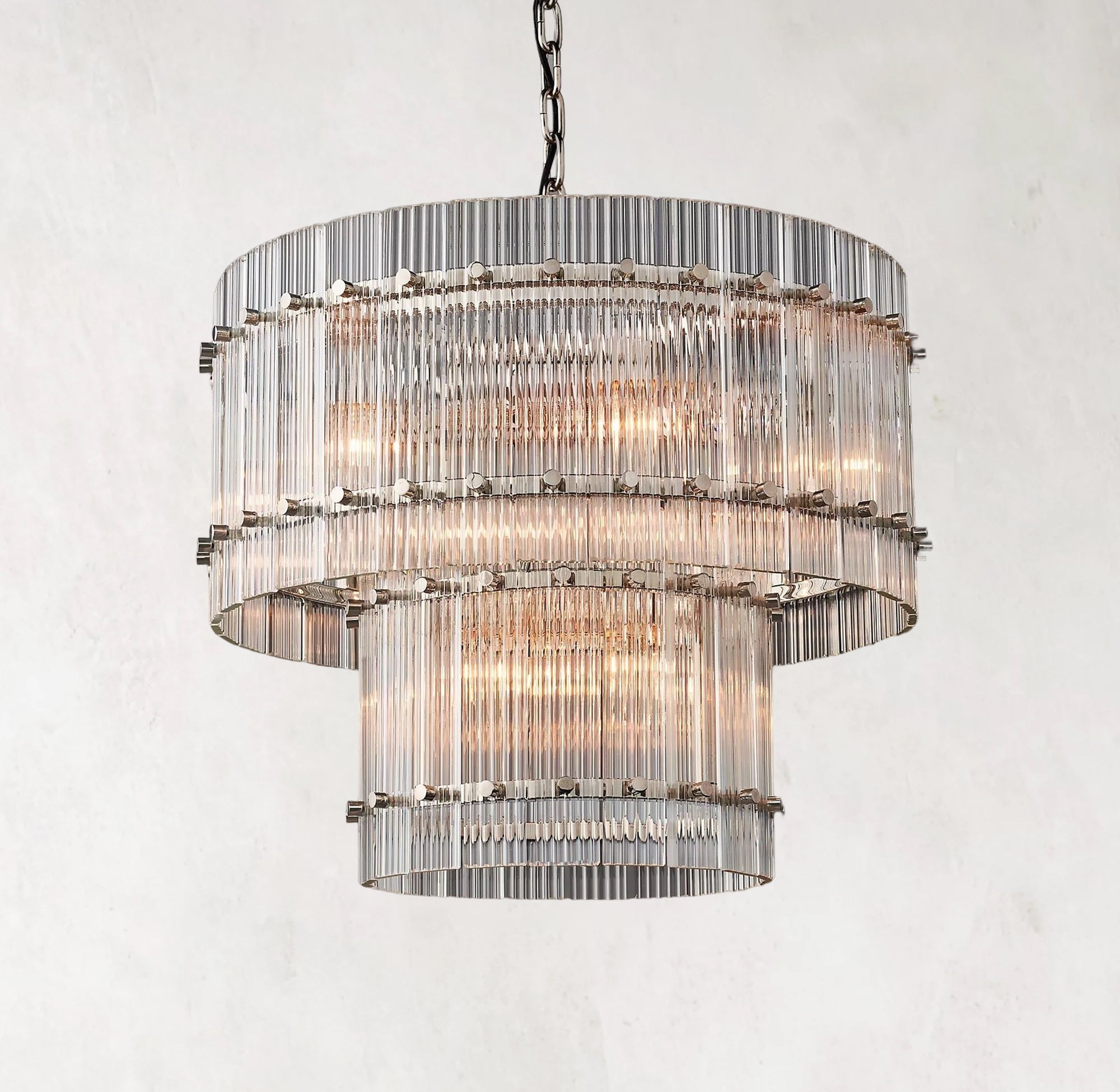 Modern San Marco Two-Tier Round Elegant Chandelier Lights 22"