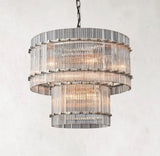 Modern San Marco Two-Tier Round Elegant Chandelier Lights 22"