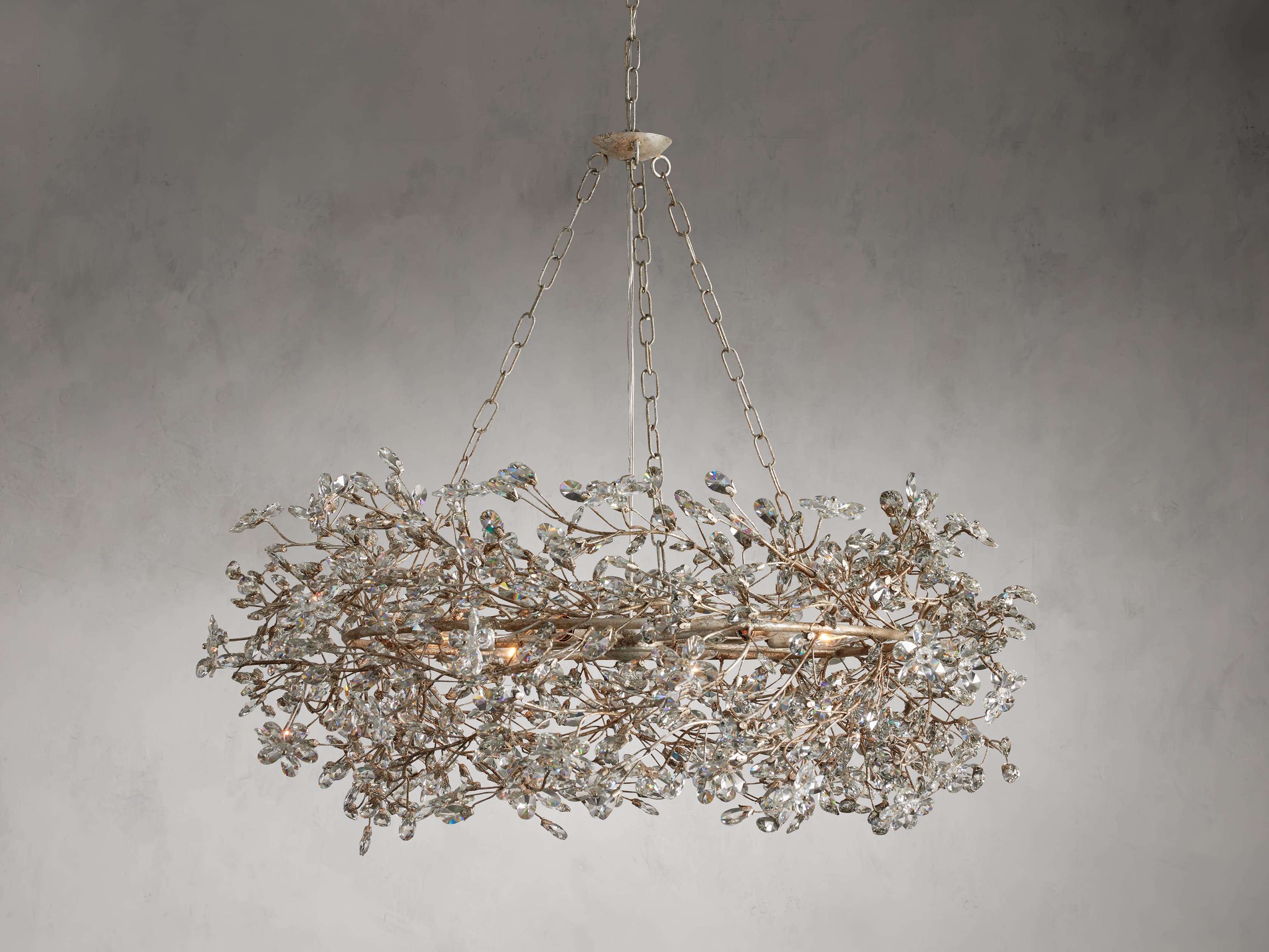 Fiore Crown Elegant Chandelier Light 39" 48" 60"