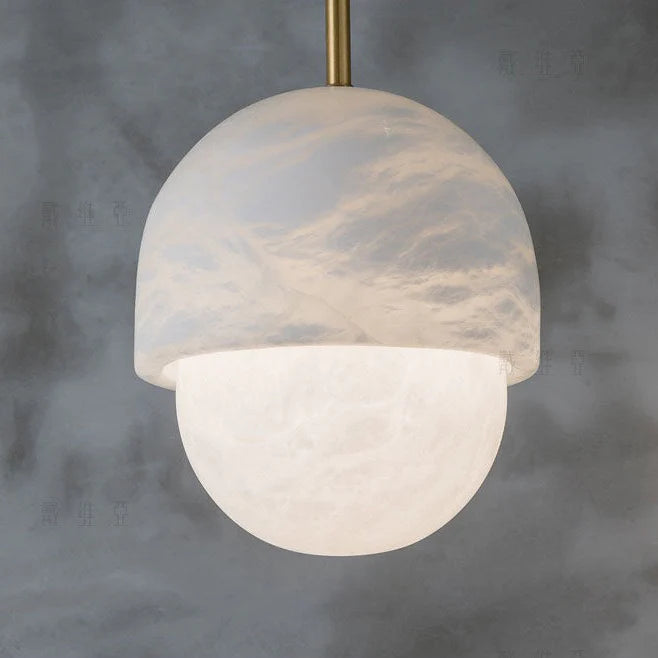 Lottie Alabaster Designer Elegant Marble Pendant Light