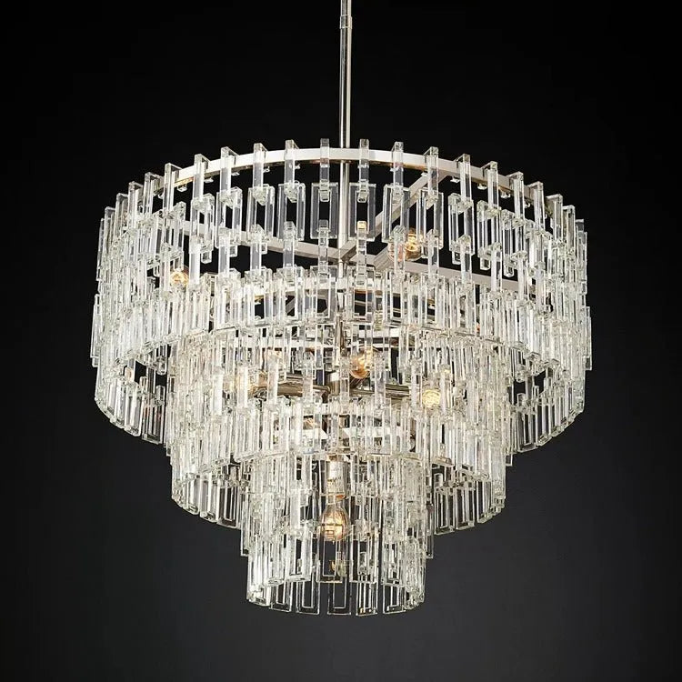 Marignans Tiered Round Crystal Elegant Chandelier Lights