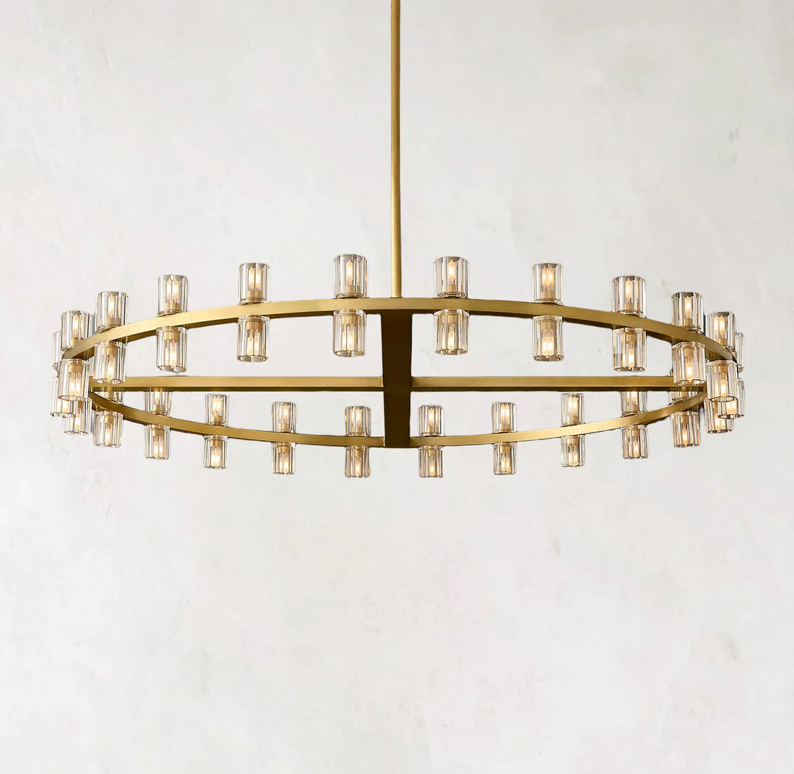 Arcachones LED Modern Round Chandelier Light 48"