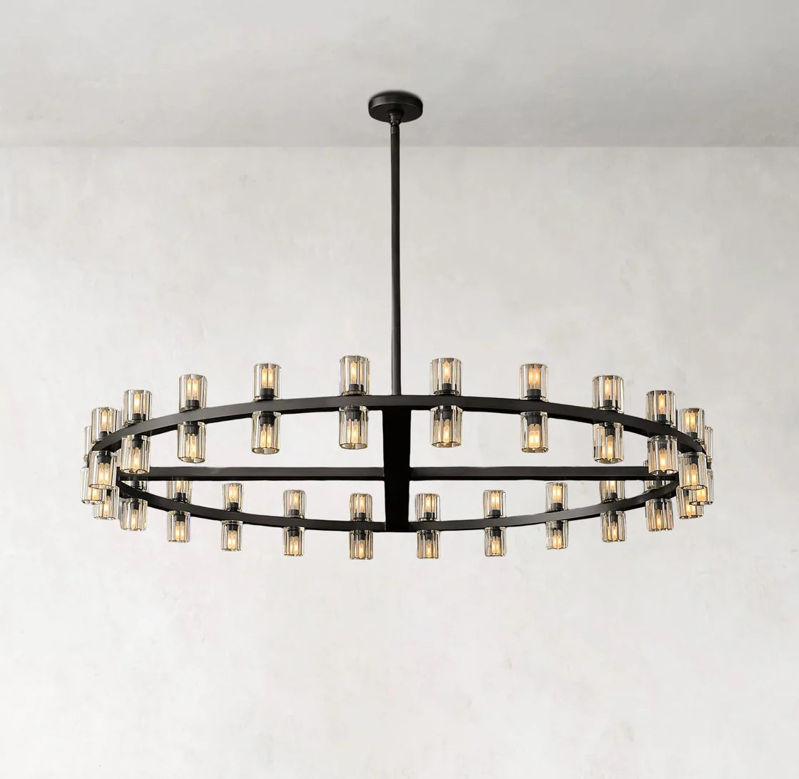 Arcachones LED Modern Round Chandelier Light 48"