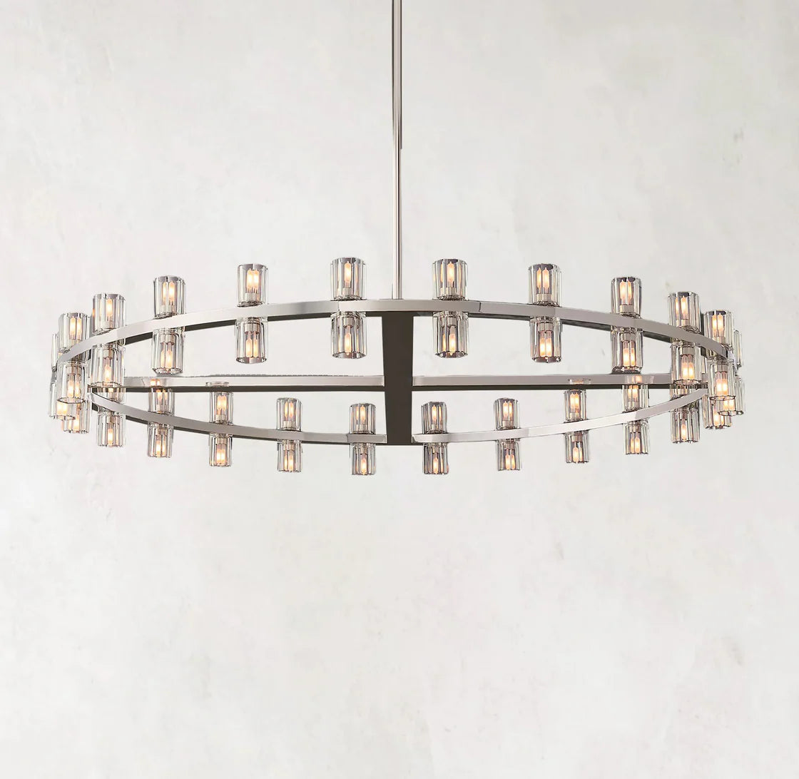Arcachones LED Modern Round Chandelier Light 48"