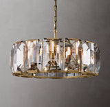 Harlowe Crystal Round Chandelier Lighting 31" For Living Room