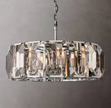 Harlowe Crystal Round Chandelier Lighting 31" For Living Room