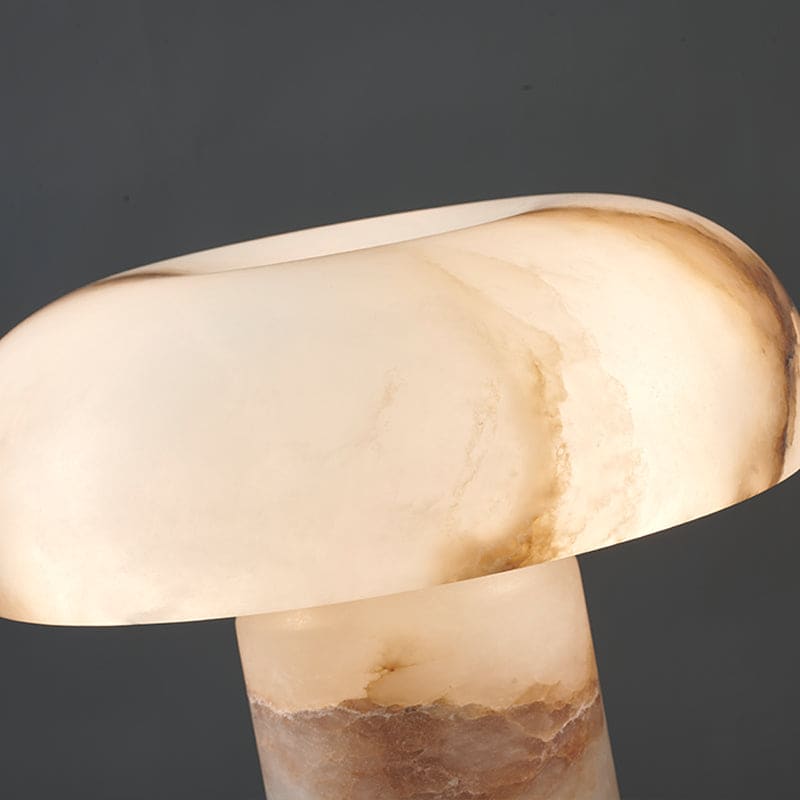 Alabaster Dome Modern Table Lamp