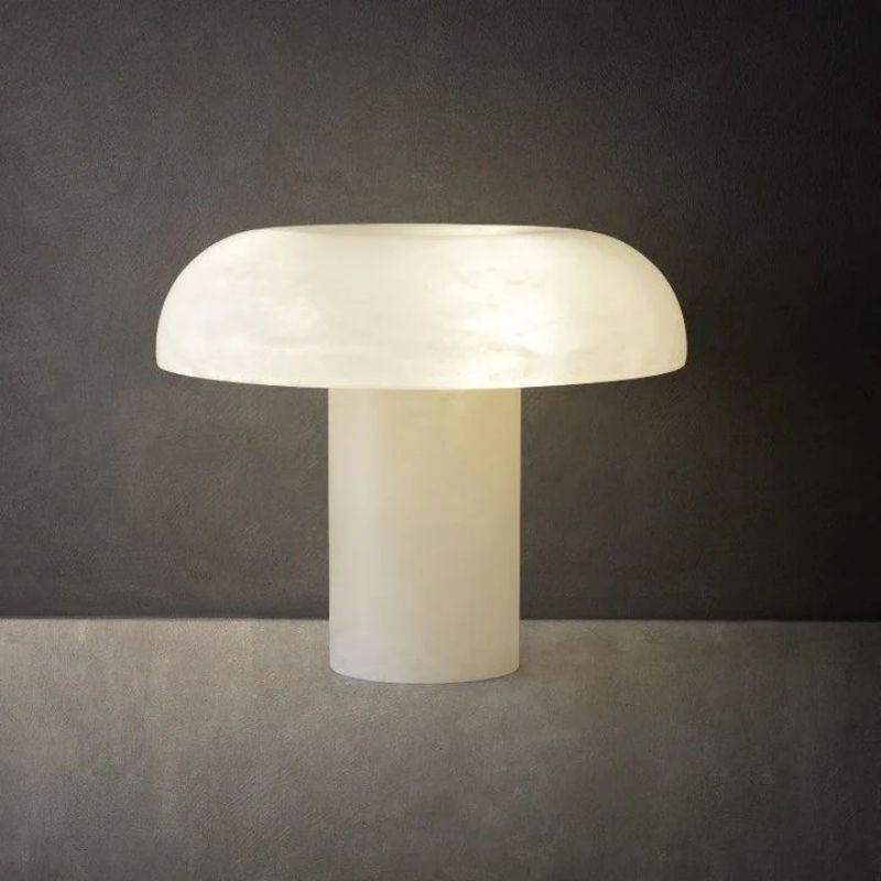 Alabaster Mushroom Table Lamp For Living Room