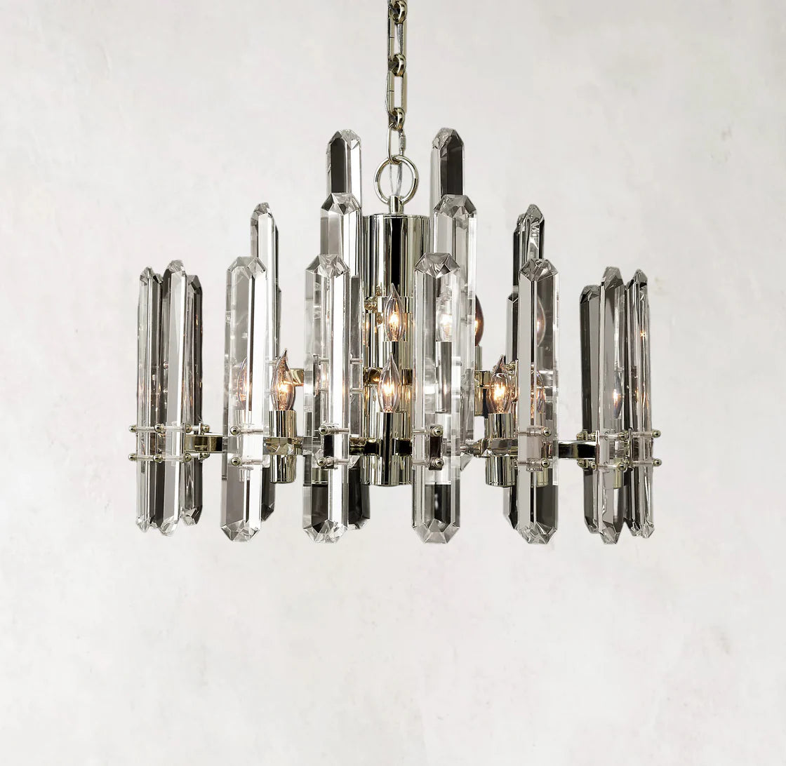 Bonningtons Round Crystal Chandelier Lights 24"