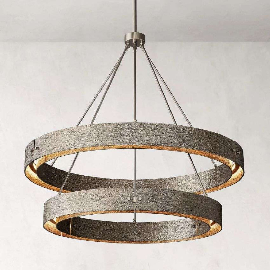 Vouvray Two-Tier Round Chandelier Lights 48"