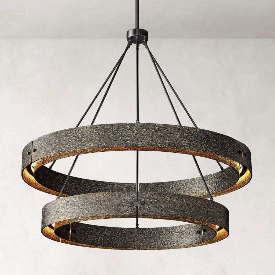 Vouvray Two-Tier Round Chandelier Lights 48"