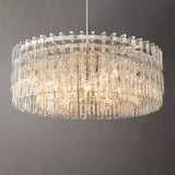 Marignan Round Glass Chandelier Light 36" For Living Room