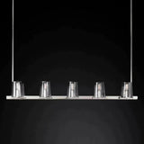 Pauillac Island Linear Clear Glass Chandelier Light