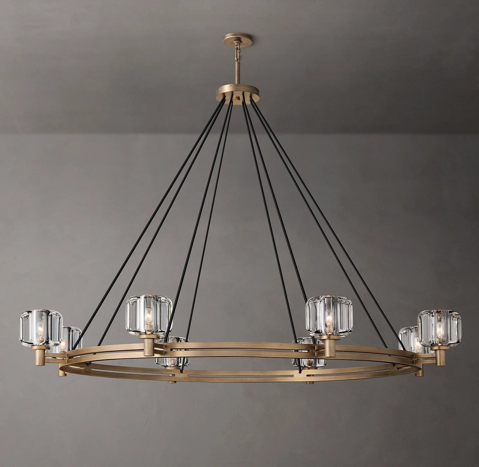 Demaret Round Chandelier Light 60" for Bedroom