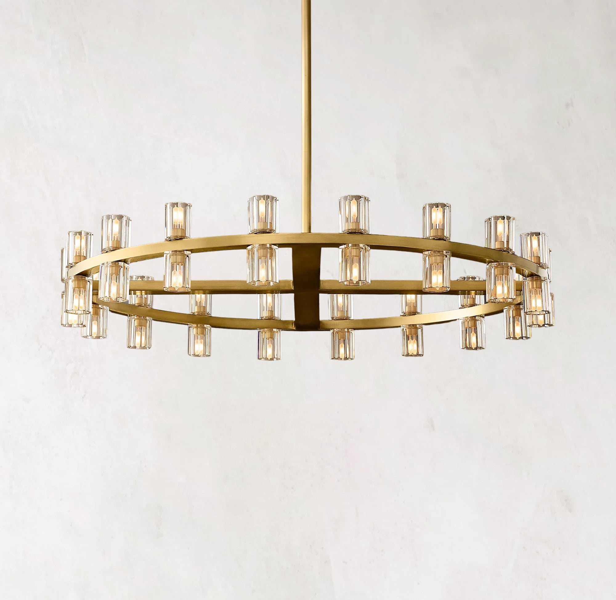 Arcachones Crystal Round Chandelier Light 36"