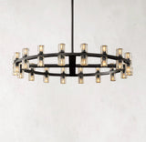 Arcachones Crystal Round Chandelier Light 36"