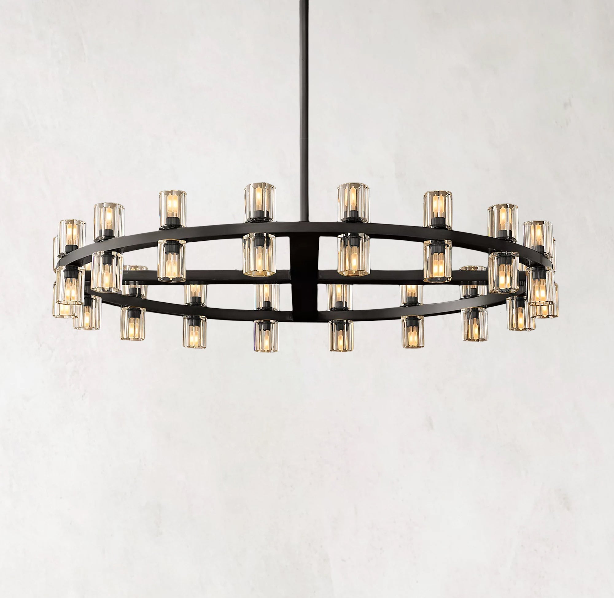 Arcachones Crystal Round Chandelier Light 36"