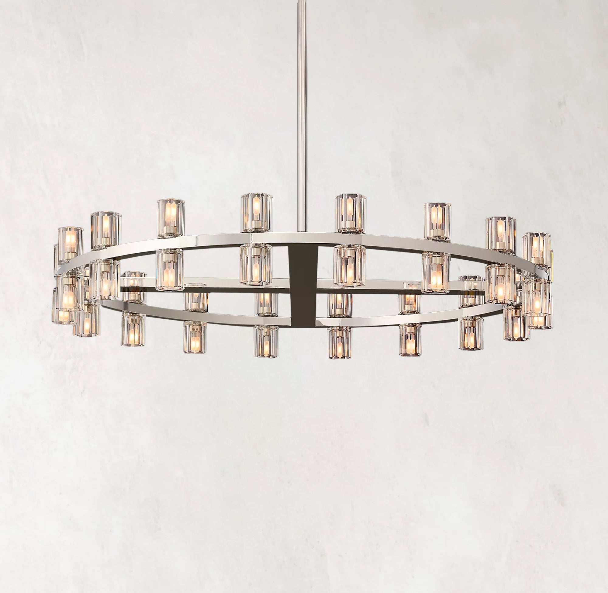 Arcachones Crystal Round Chandelier Light 36"