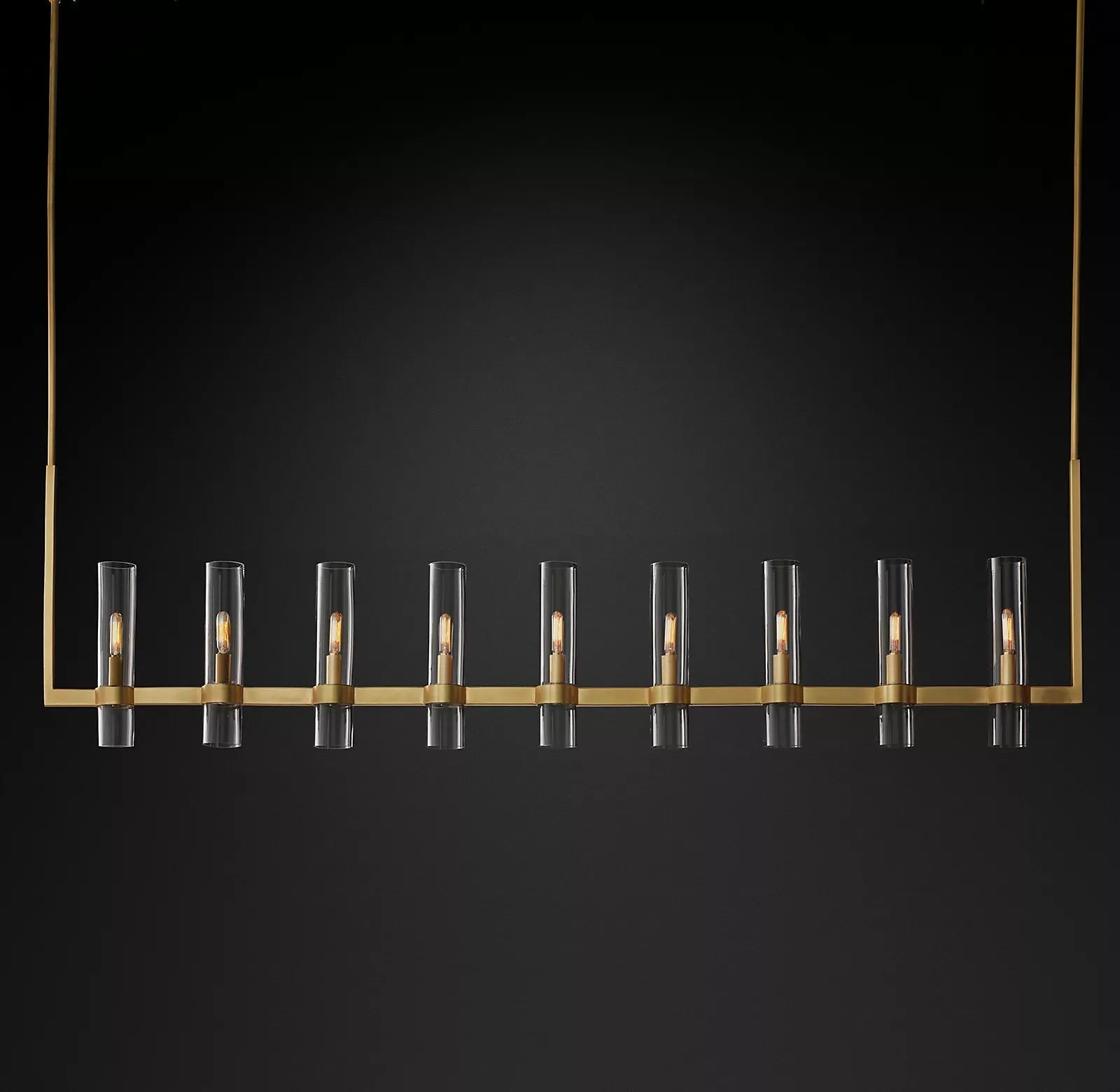 Ravelle Linear Modern Chandelier Lighting 71" For Dining Room