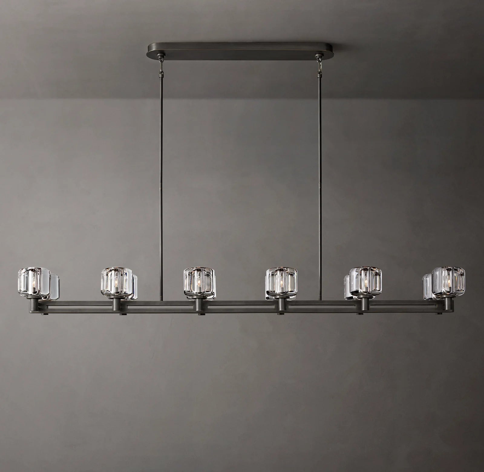 Demaret Double Linear Chandelier Light 72" for Living Room