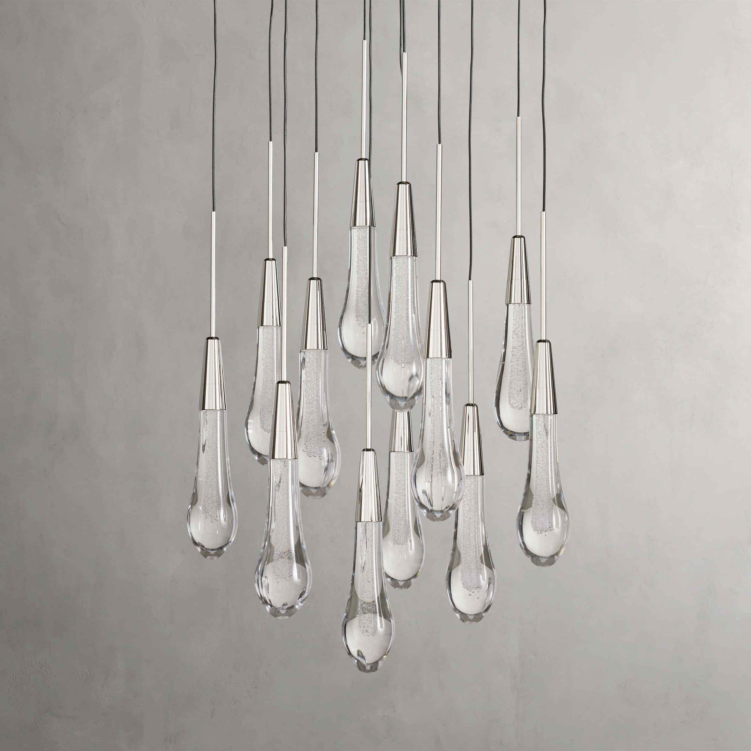 Soltaire Modern Round Chandelier Light17" 24" 36" 58"