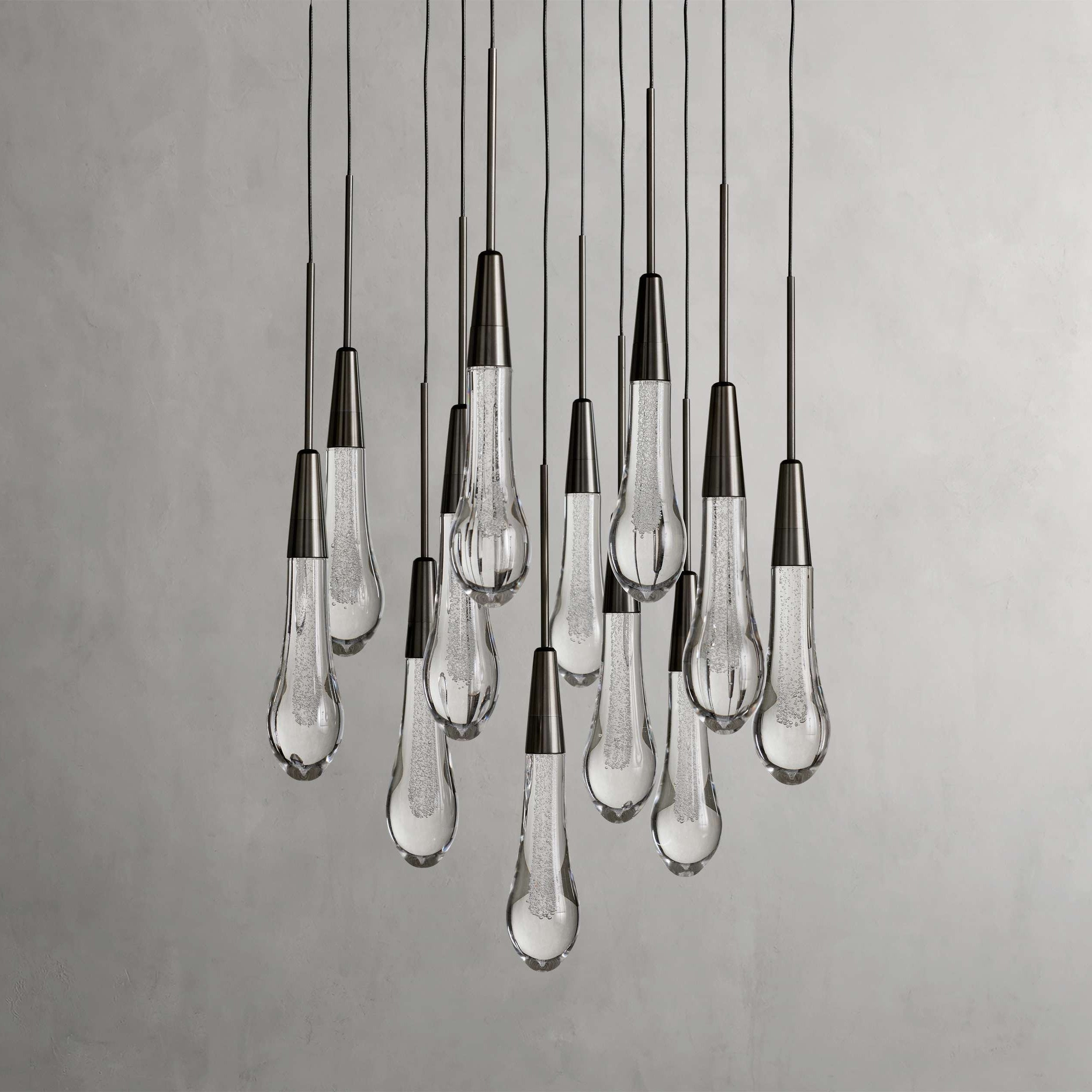 Soltaire Modern Round Chandelier Light17" 24" 36" 58"