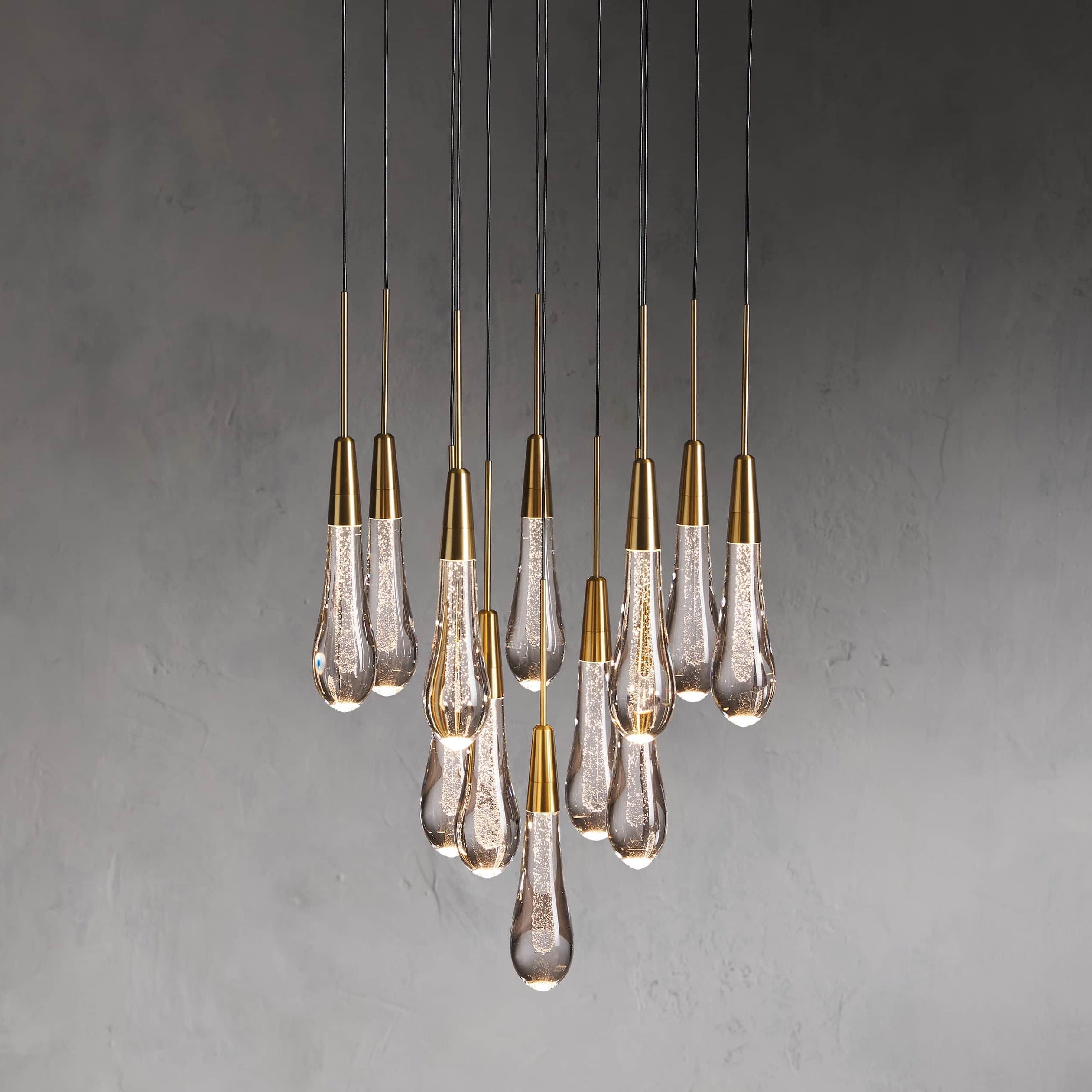 Soltaire Modern Round Chandelier Light17" 24" 36" 58"