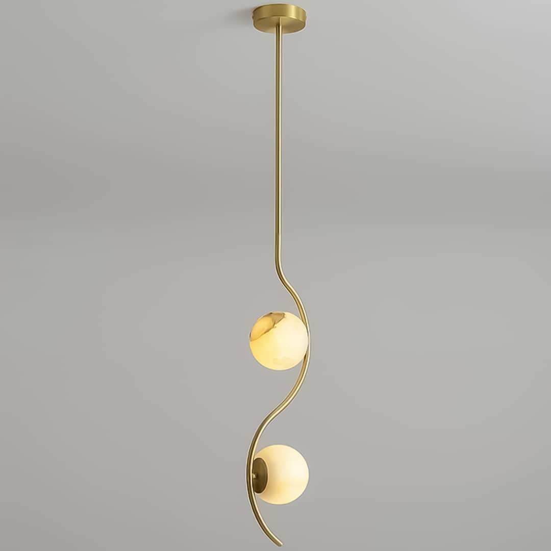 Uva Curved Modern Pendant Light