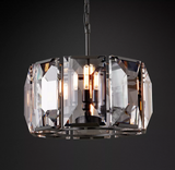 Harlowe Crystal Round Chandelier Lights 19" For Living Room