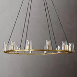 Pauillac Round Modern Chandelier Lights Glass 48"