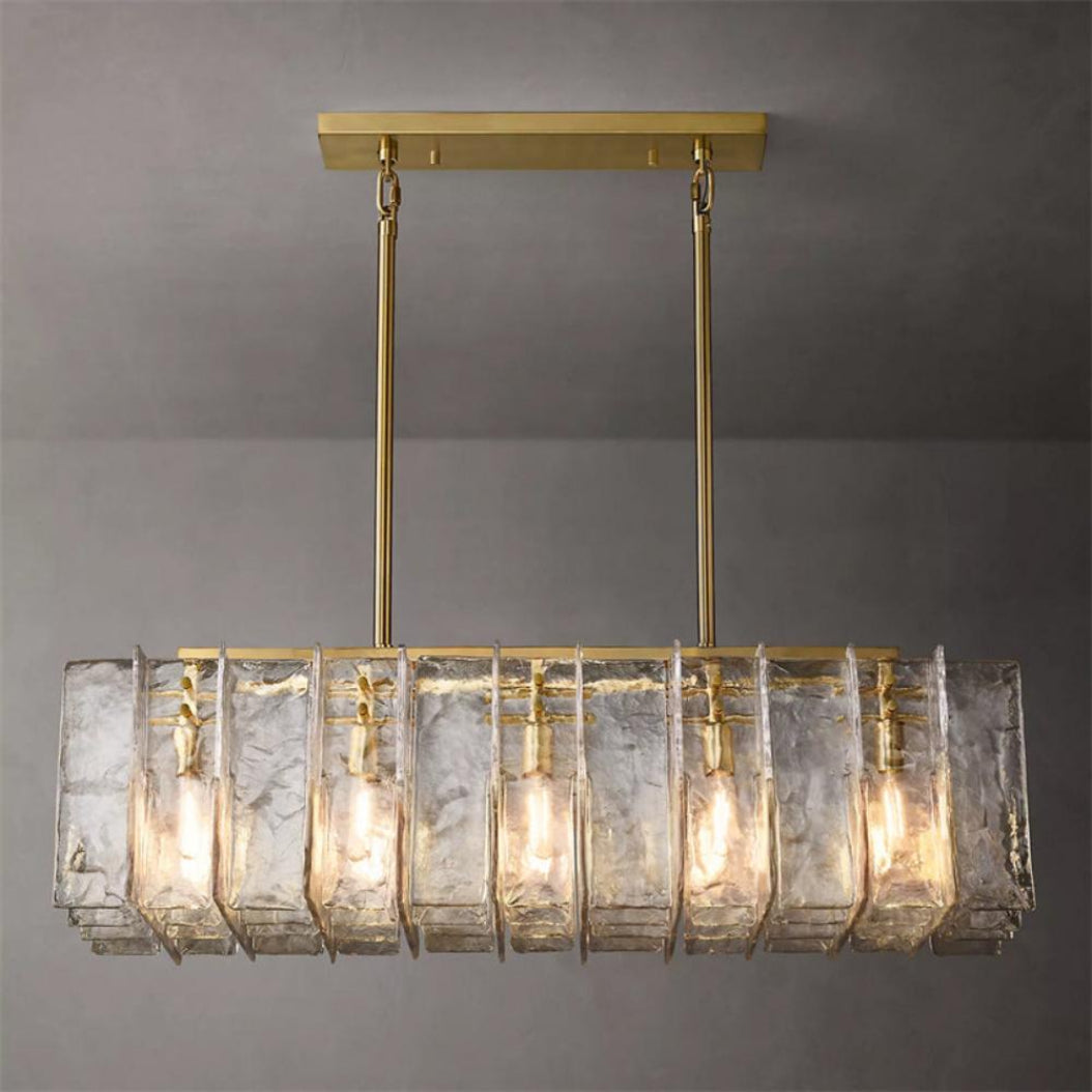 Lattice Linear Chandelier Light 49"