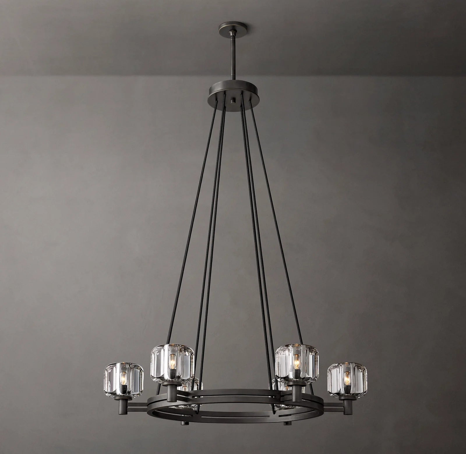 Demaret Round Chandelier Lighting 36" for Living Room