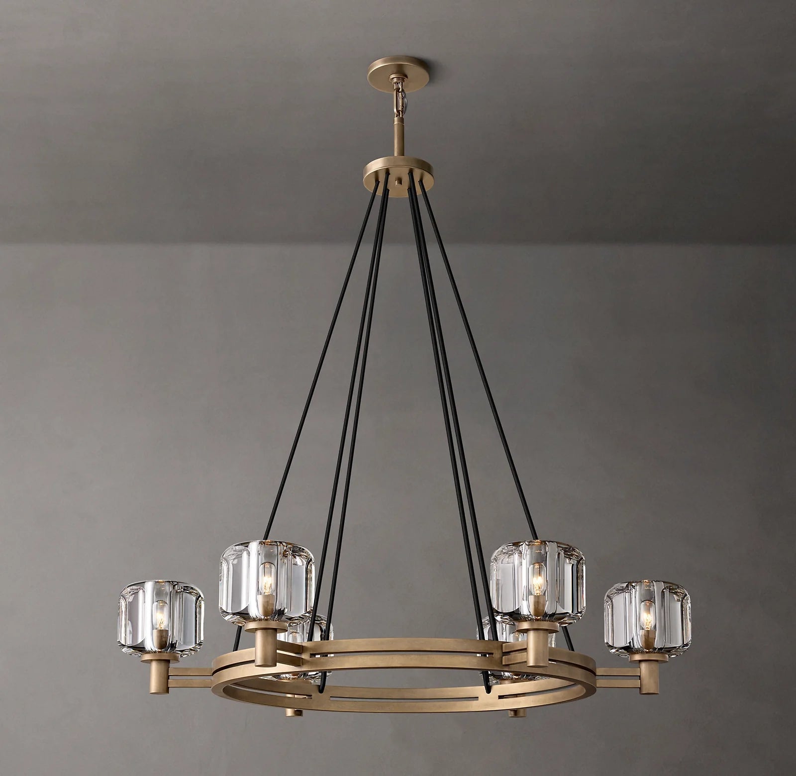 Demaret Round Chandelier Lighting 36" for Living Room