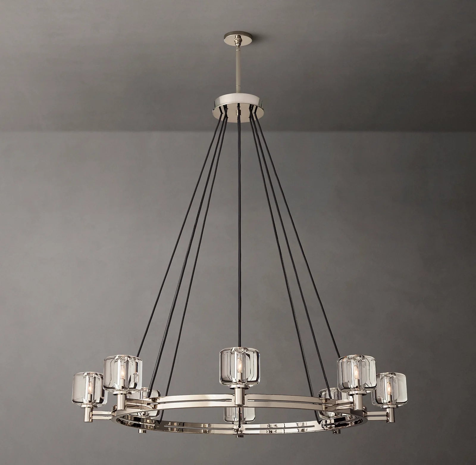 Demaret Round Chandelier Lighting 48" for Dining Room