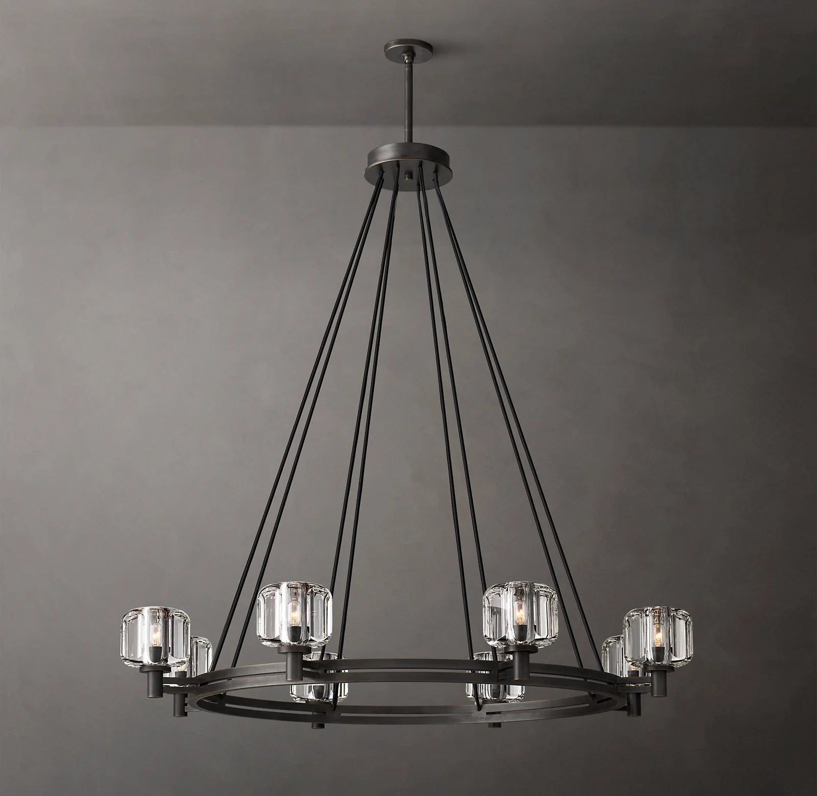 Demaret Round Chandelier Lighting 48" for Dining Room