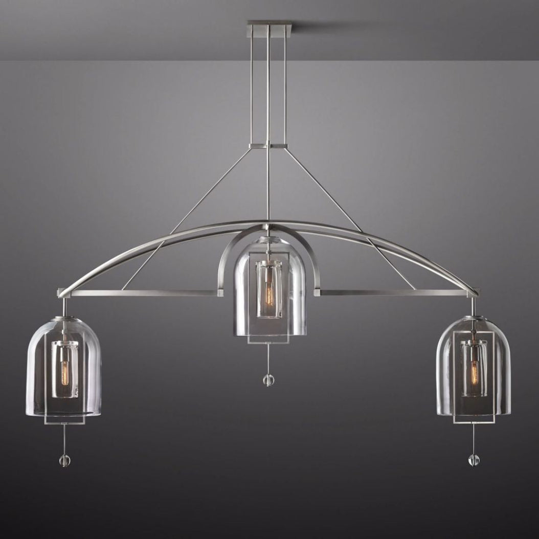 Fulcrum Linear Chandelier Lighting 85" 3-Lights